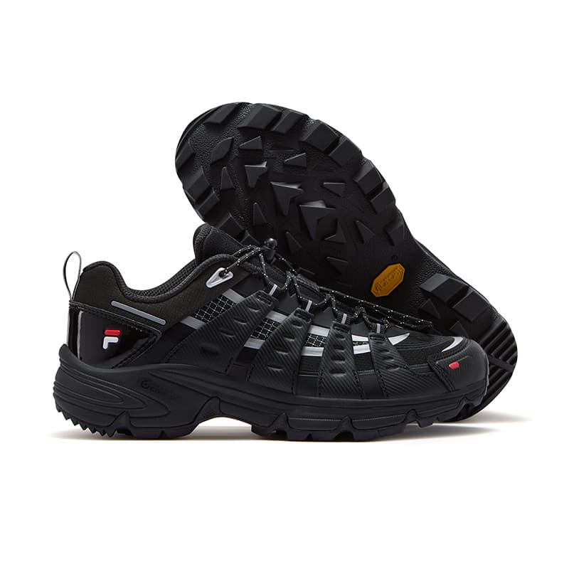 Кроссовки FILA FUSION COMO X Текстиль Синтетическая кожа Низкий топ Уличная обувь Женская Ночная береговая черная - изображение 6
