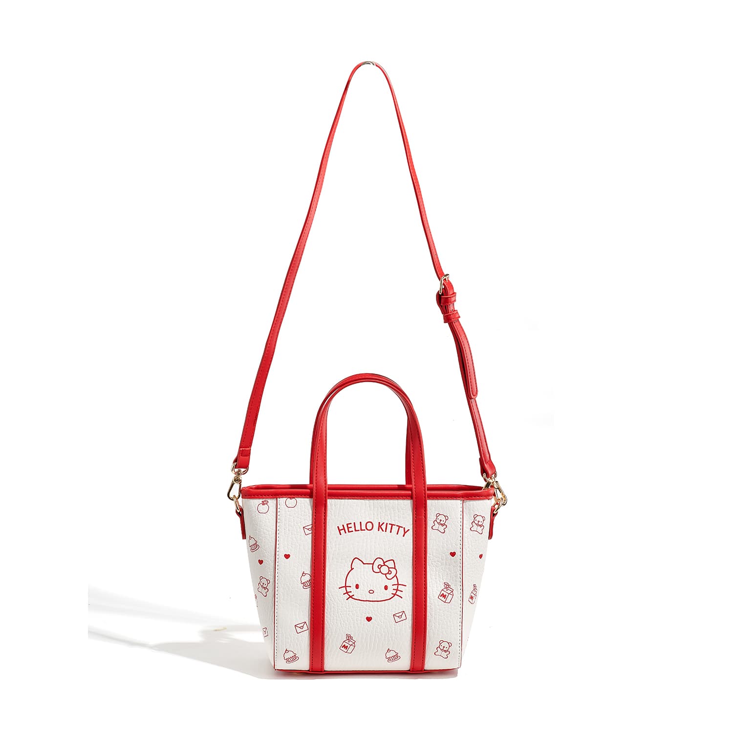 Сумка Sanrio Hello Kitty PU (полиуретан) Сумка Стандартная Женская Красная Белая - изображение 6