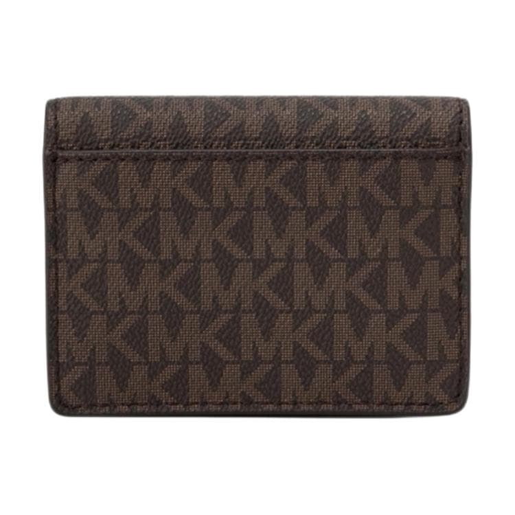 Кошелек MICHAEL KORS Carson Покрытый холст Кошелек Маленький Унисекс Коричневый - изображение 2