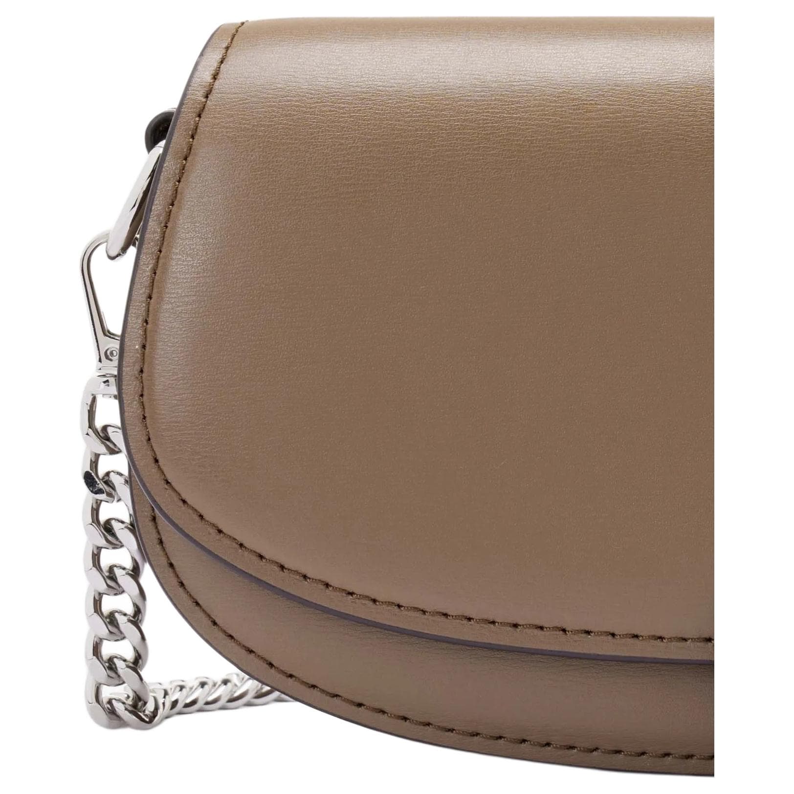 Мини-сумка MICHAEL KORS Mila Коровья кожа Седло Сумка Сумка через плечо Маленькая Женская Светлый тауп - изображение 3