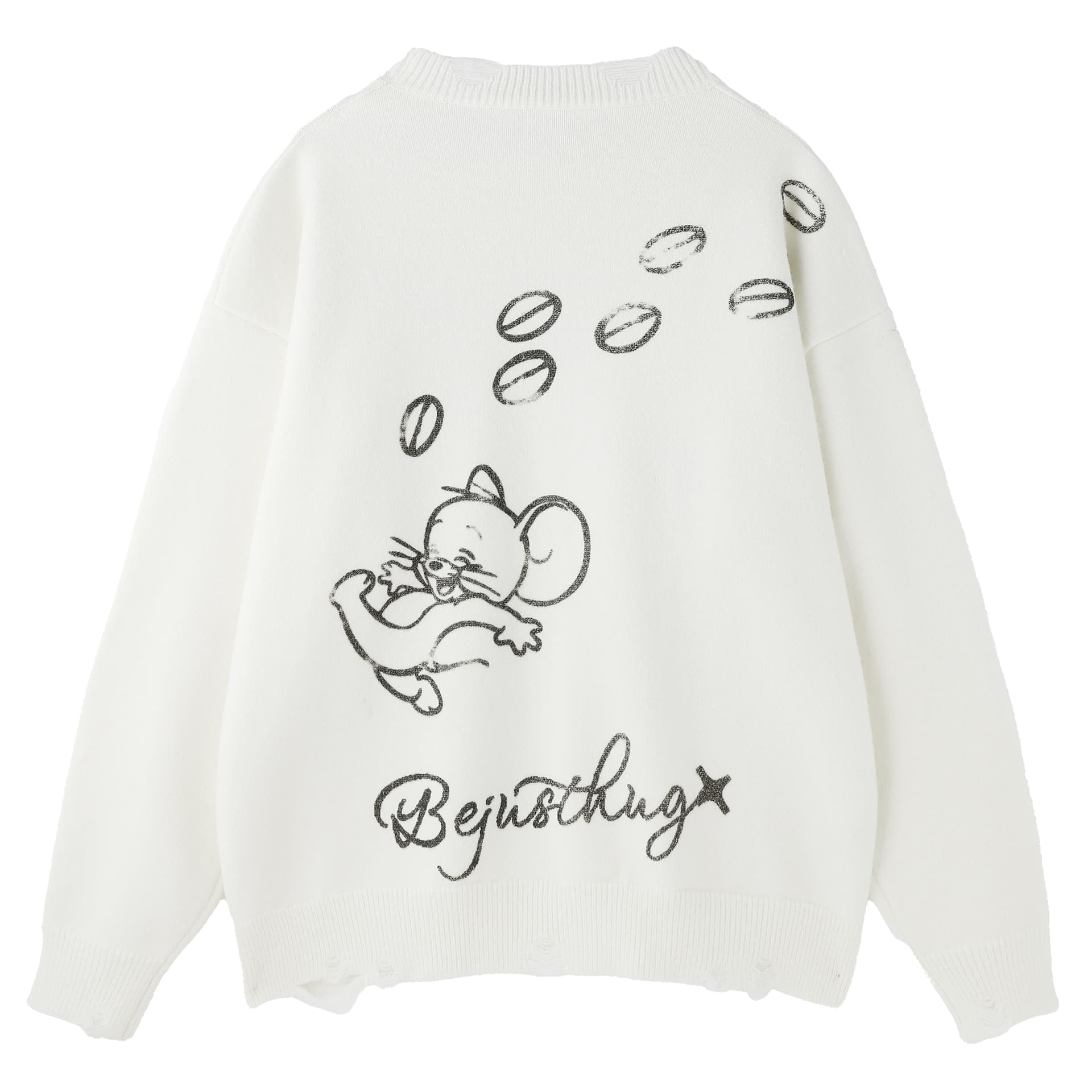 Кофта BJHG X MAOHELAOSHULIANMINGKUAN Свитер Унисекс - изображение 2