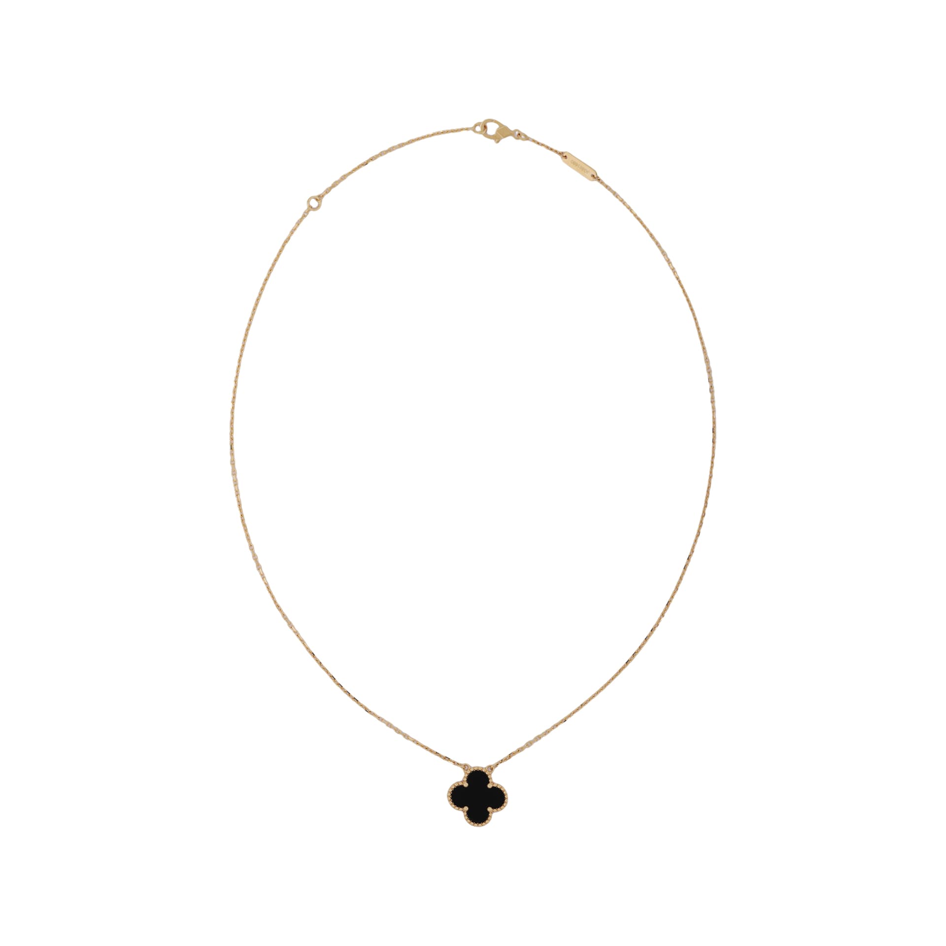 Ожерелье Van Cleef & Arpels Alhambra Onyx Necklace - изображение 2