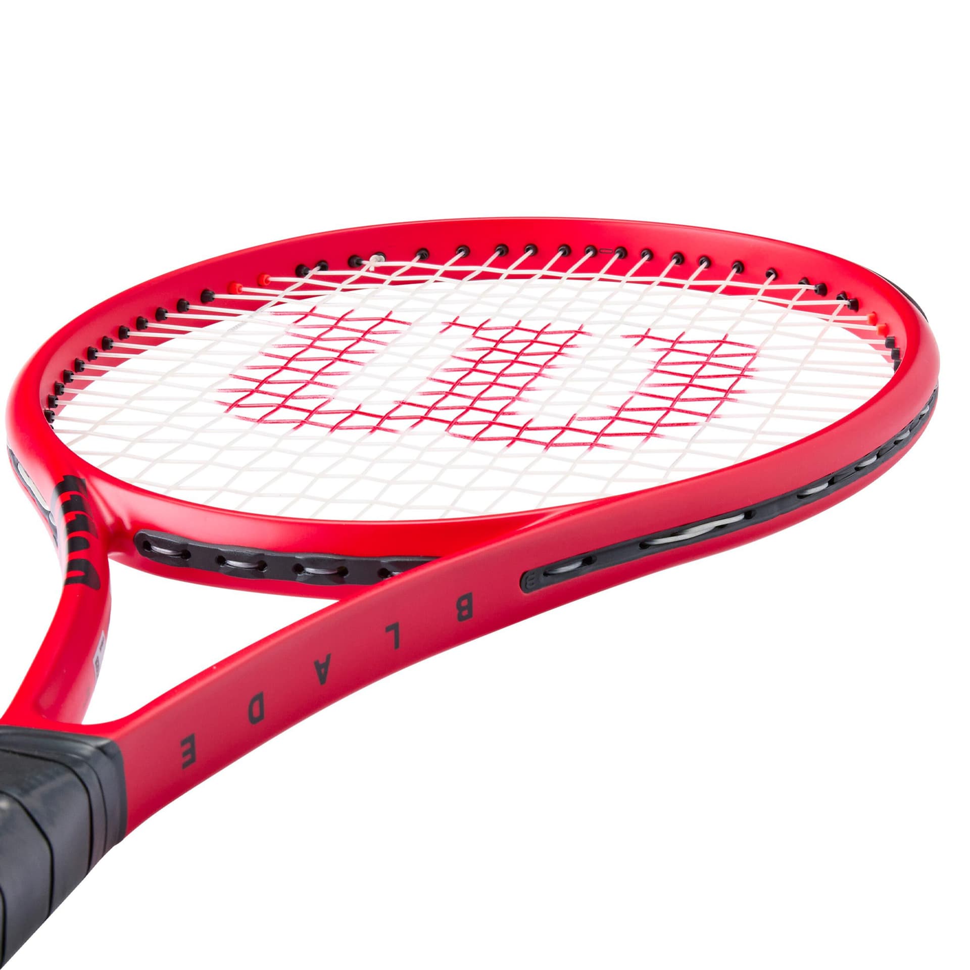 Wilson BLADE V9 Руж 100L 285г Ракетка Вес 100 Квадратных Дюйм Голова Размер Красный Черный Унисекс Теннисные Ракетки - изображение 4