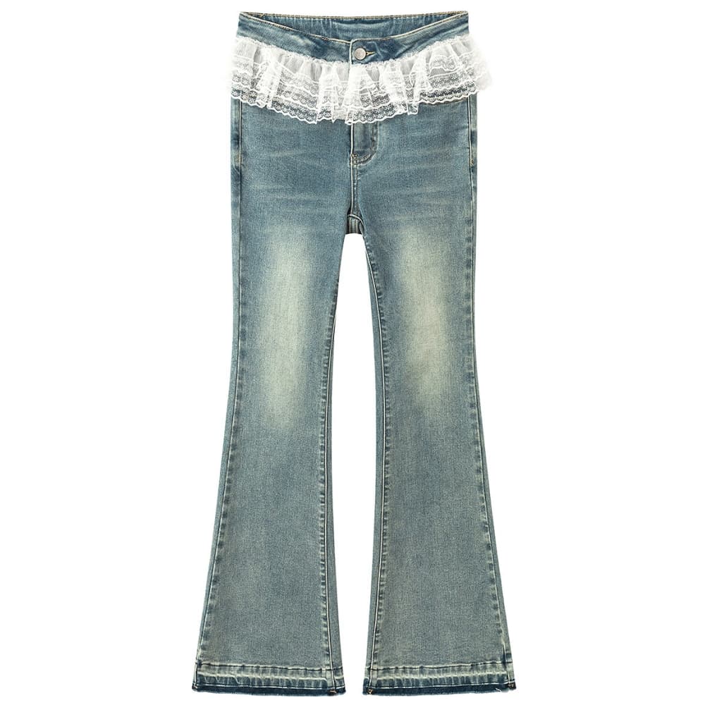 Джинсы CHUU Medium Denim Blue Women's Jeans CHUU Средний деним синий женский джинсы - изображение 1