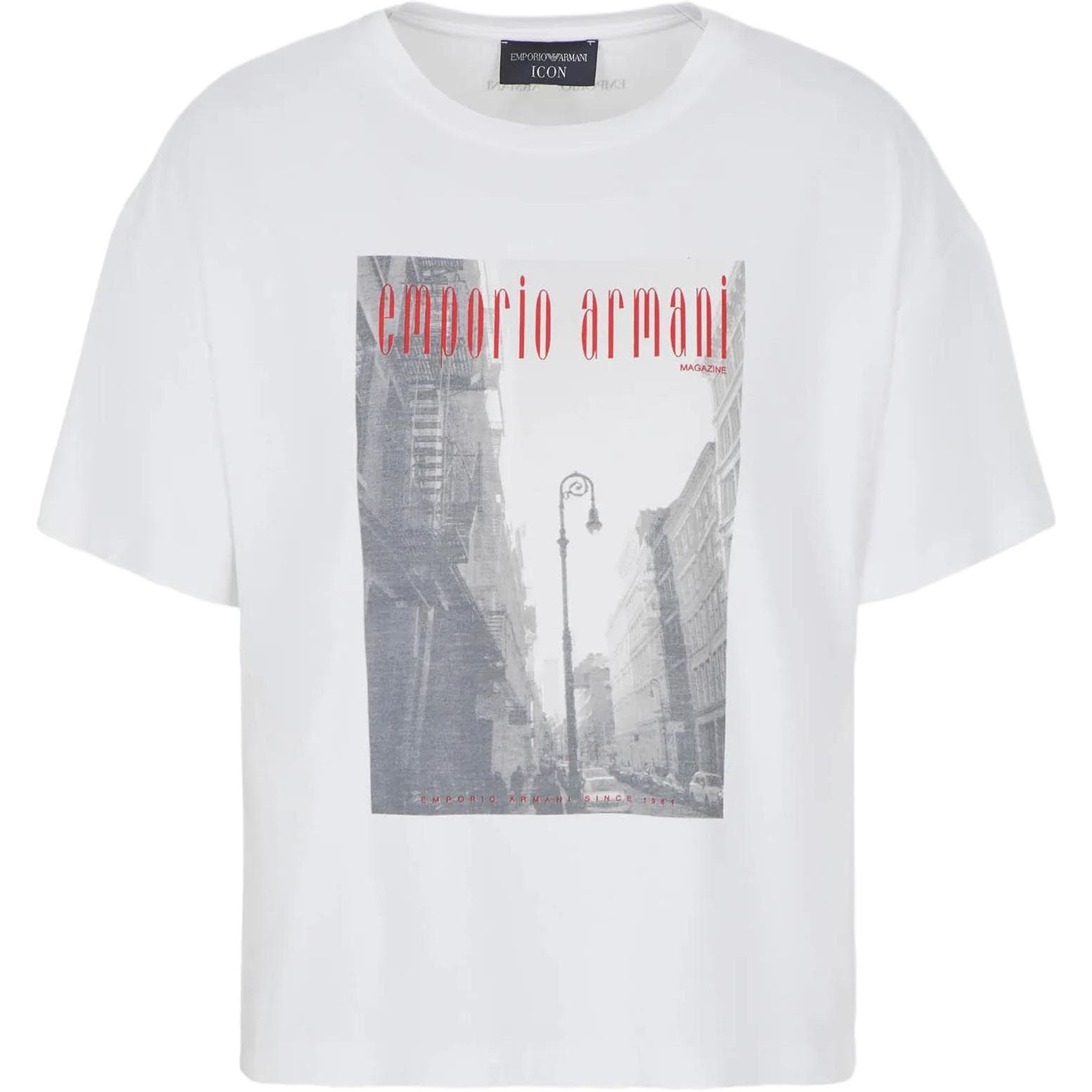 Футболка EMPORIO ARMANI SS23 T Рубашка Женская Белая - изображение 1