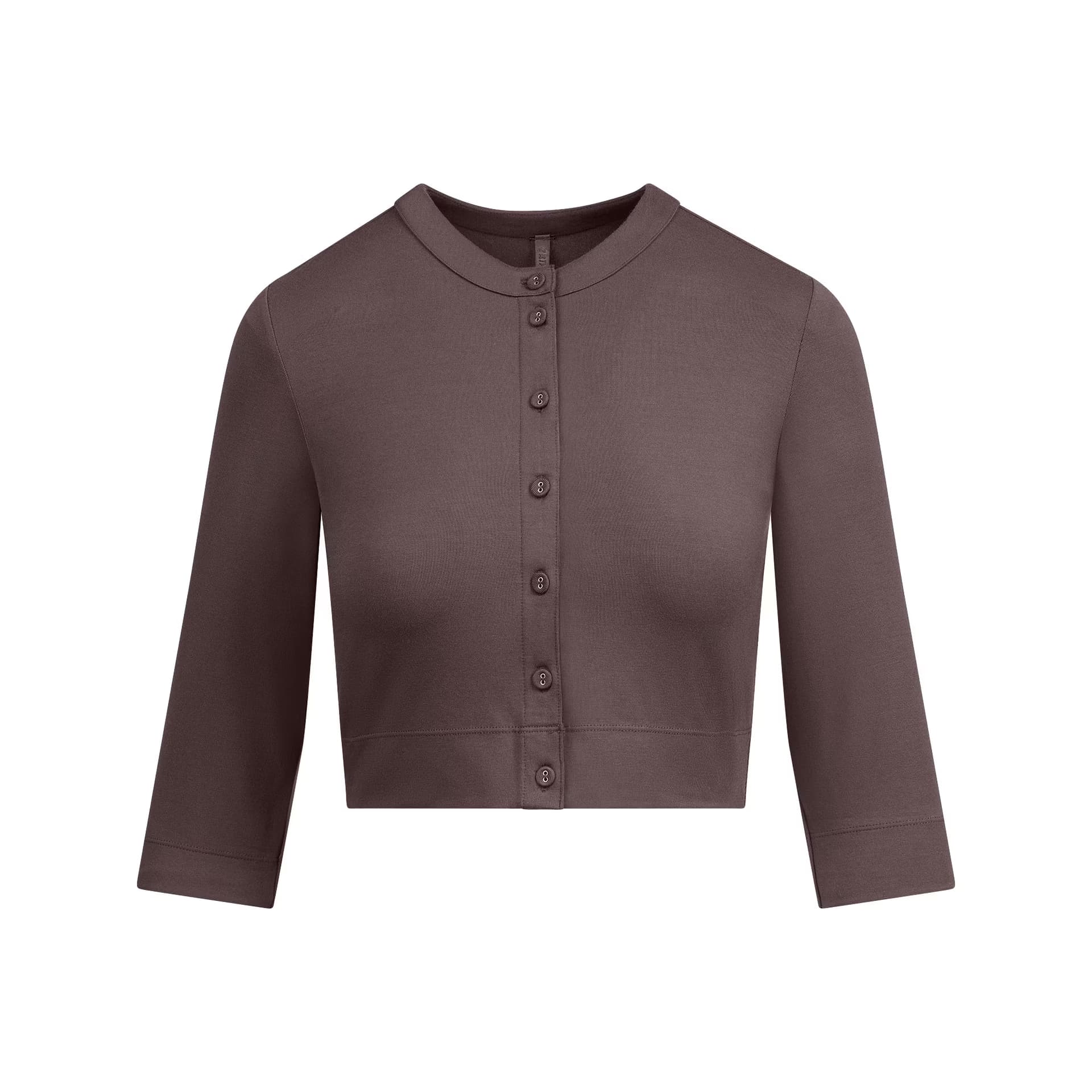 Кофта SKIMS FW25 Гладкие LAYERS Укороченный Кардиган Трикотаж Женский - изображение 1