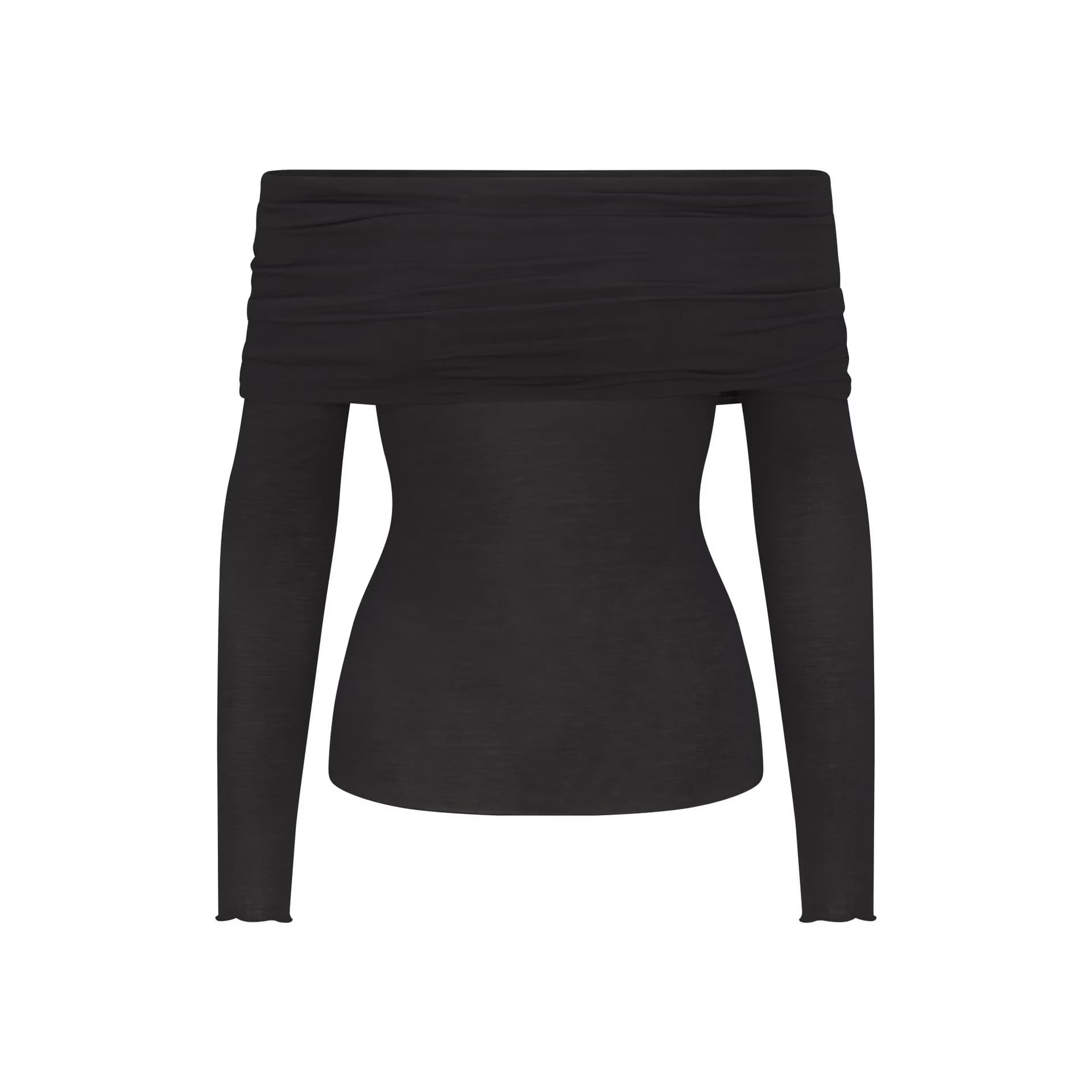 Футболка SKIMS SHEER MODAL OFF THE SHOULDER TOP FW25T