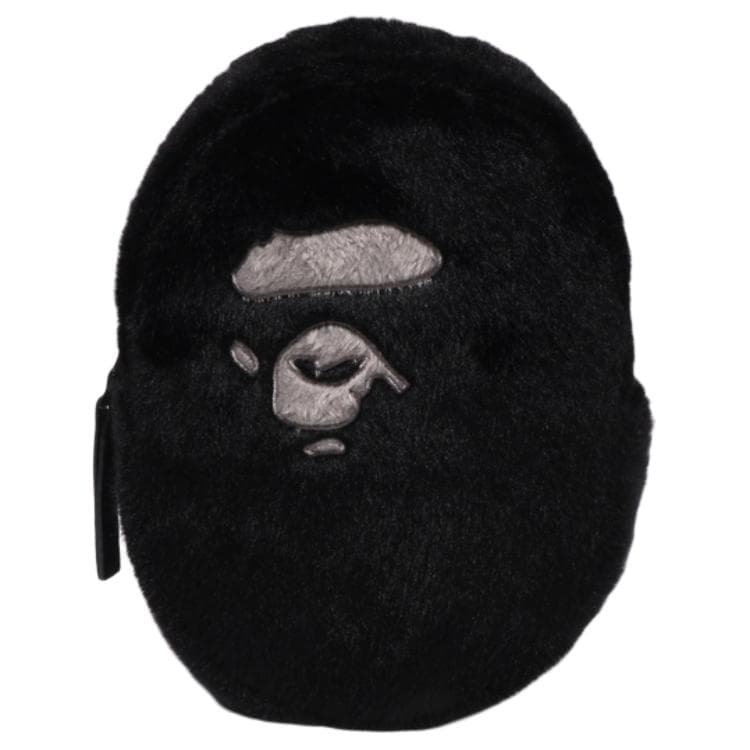 Сумка через плечо A BATHING APE Plush Ape Crossbody Bag Black - изображение 1