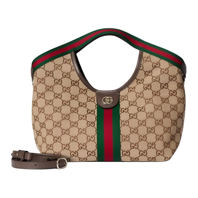 Сумка Gucci Giglio Tote Small Brown - изображение 1