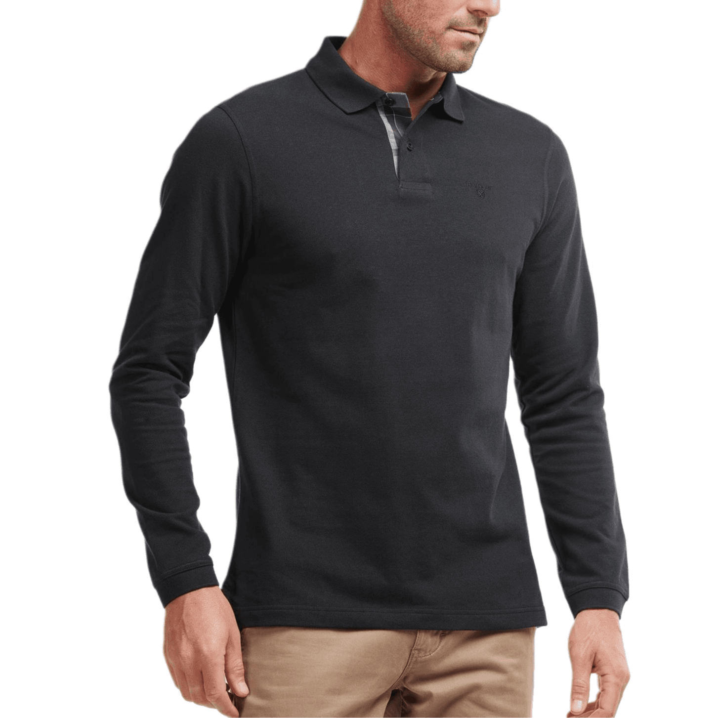 Поло BARBOUR Мужская черная поло - изображение 1