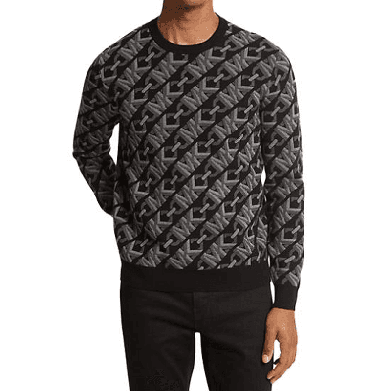 Кофта MICHAEL KORS FW23 Empire Signature Logo Jacquard Merino Wool Sweater - изображение 1
