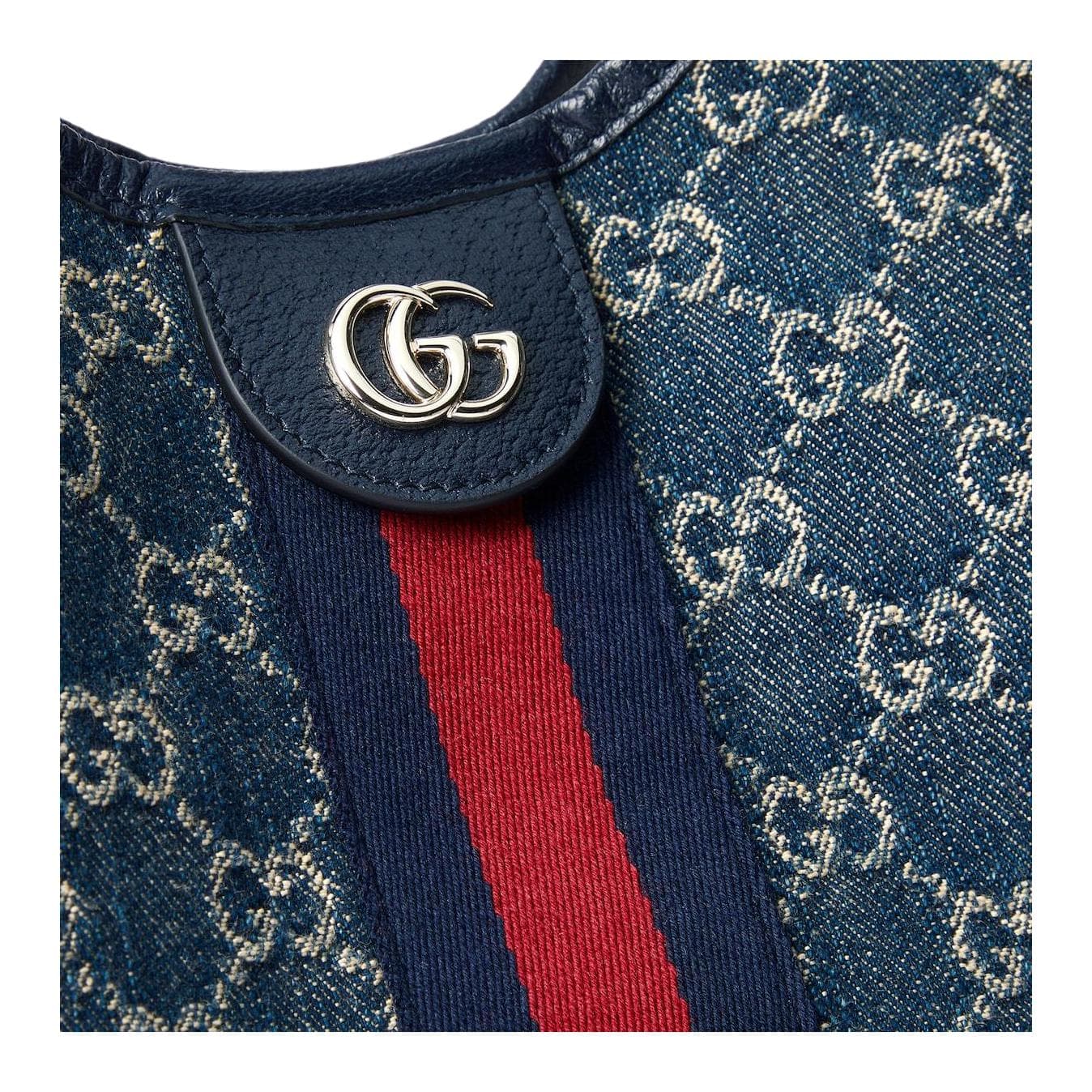 Сумка GUCCI GIGLIO Tote Bag Small Blue White - изображение 5
