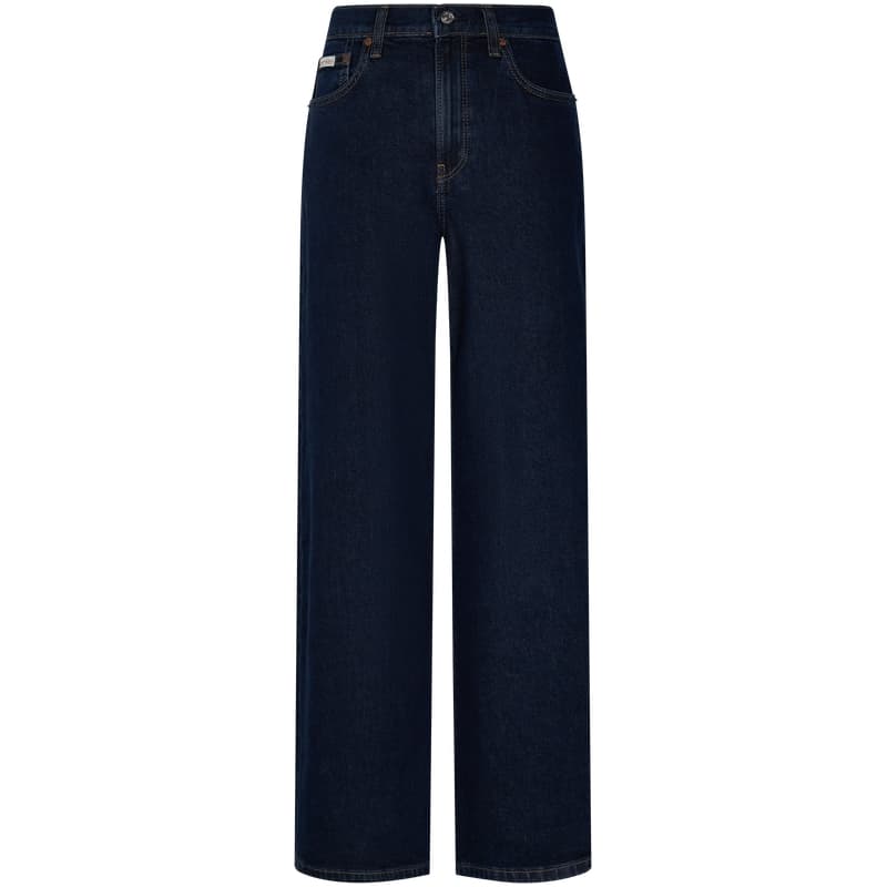 Джинсы Calvin Klein Wide Leg Version N8D Темно-синий деним Женские Джинсы - изображение 2