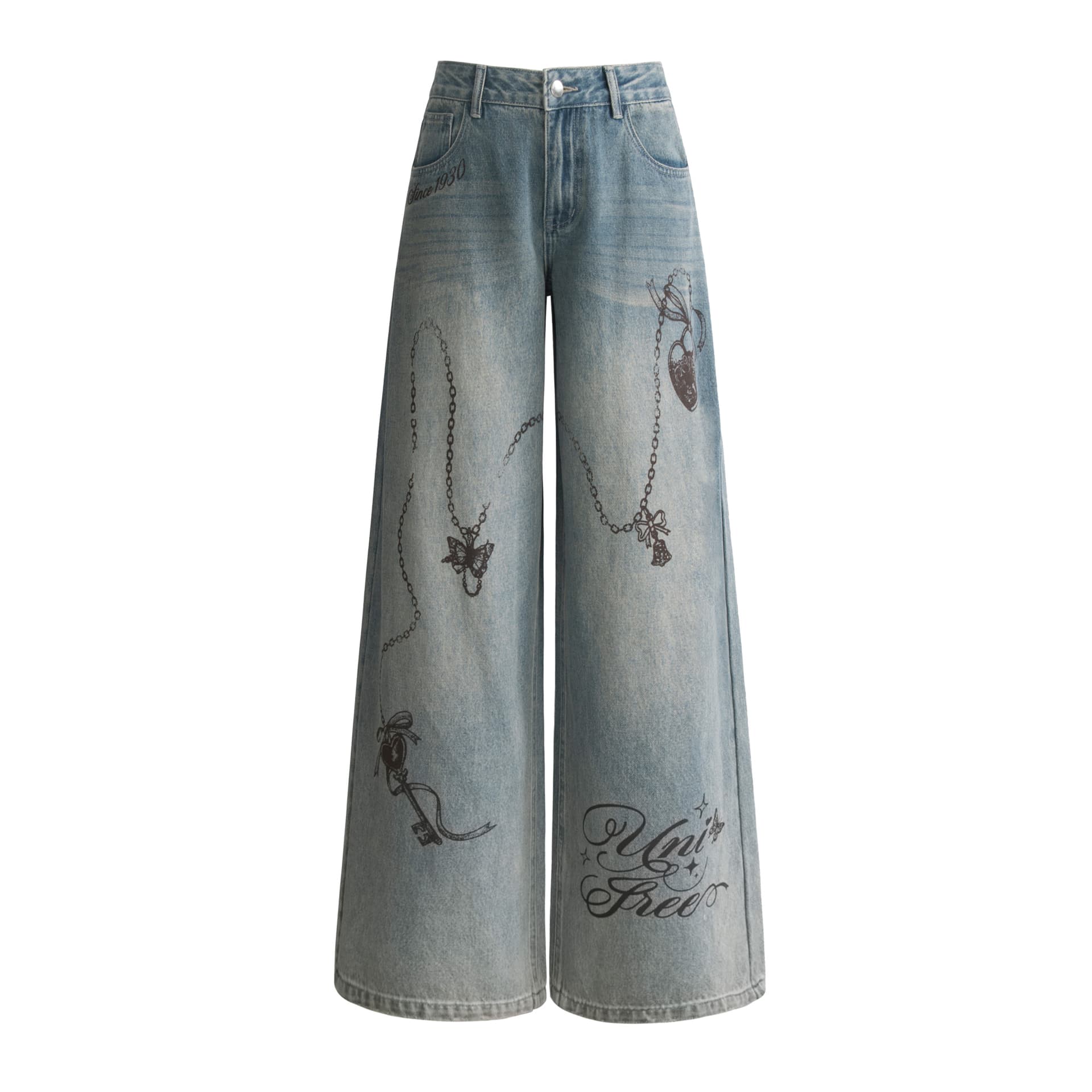 Джинсы UNIFREE Blue Women's Jeans UNIFREE Синий Женские Джинсы - изображение 1