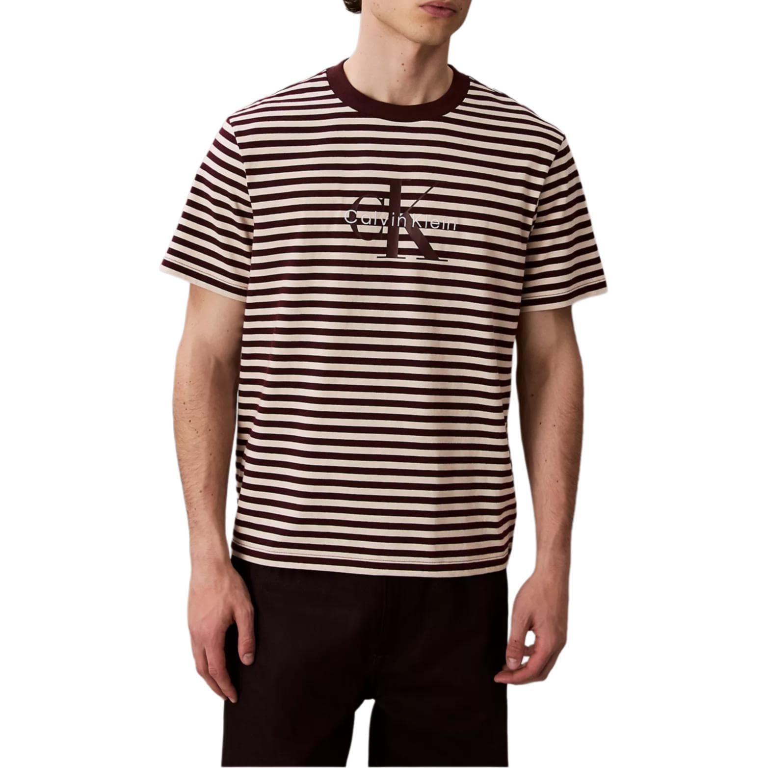 Футболка Calvin Klein Коричневые Мужские T-рубашки - изображение 1