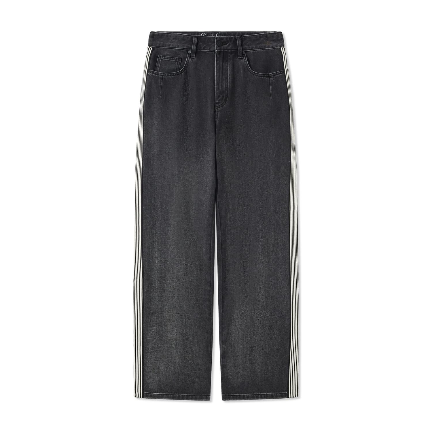 Штаны Cabbeen Charcoal Black (Loose Fit Versatile) Мужские Джинсы - изображение 1