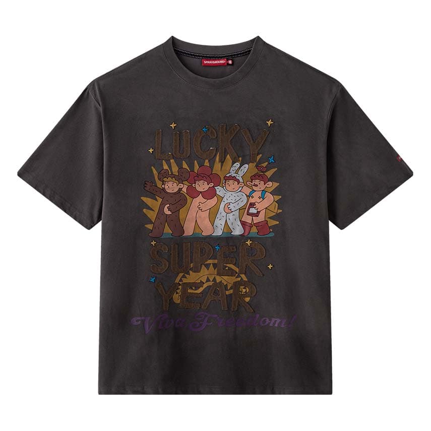 Футболка SPRAYGROUND x FEIDE Короткие рукава T-рубашки унисекс - изображение 4