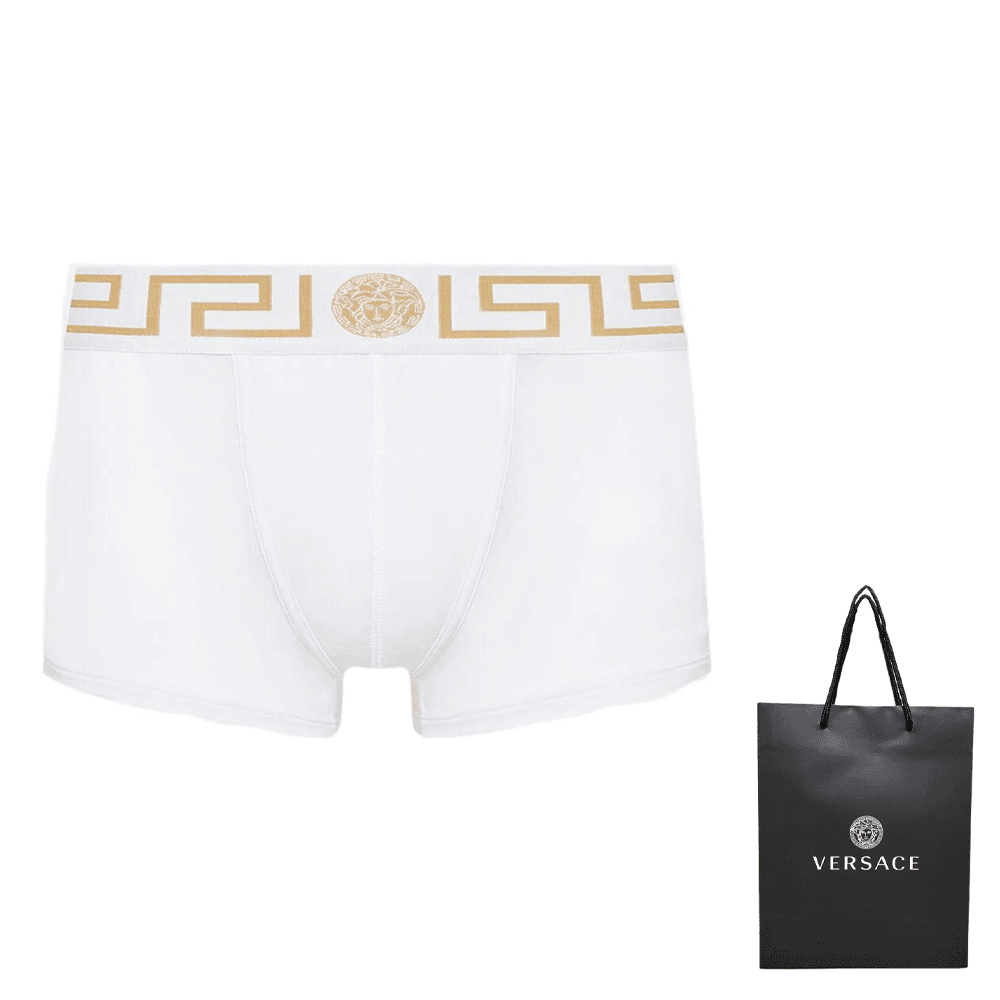 Трусы Versace Medusa Logo Boxer Briefs White - изображение 5