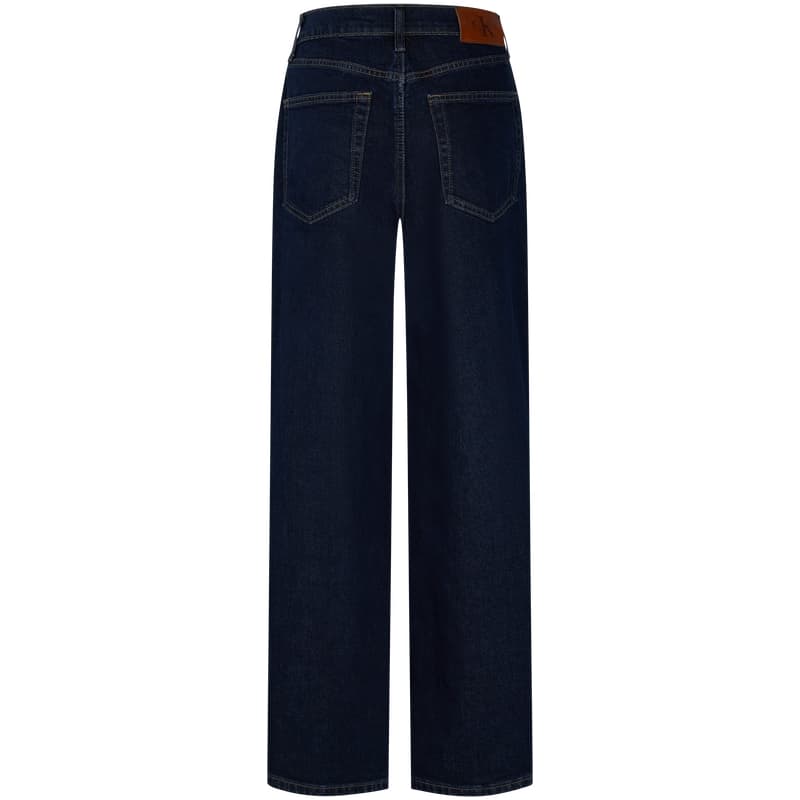 Джинсы Calvin Klein Wide Leg Version N8D Темно-синий деним Женские Джинсы - изображение 3