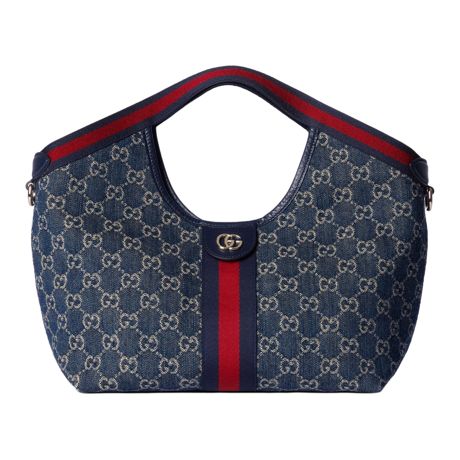 Сумка GUCCI GIGLIO Tote Bag Small Blue White - изображение 1