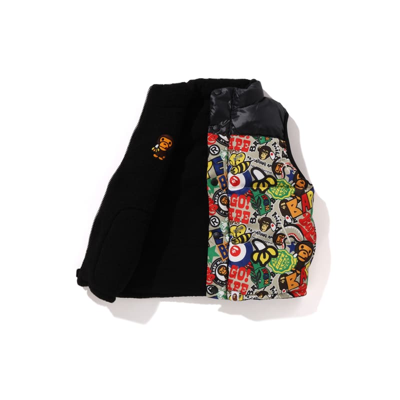 A BATHING APE Пуховый жилет FW25 для детей 3-7 лет - изображение 3