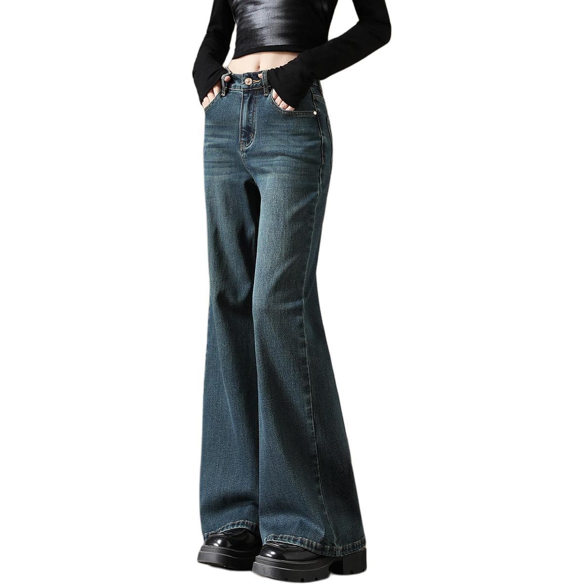 Джинсы Tonlion Blue Women's Jeans Тонлион Синий Женские Джинсы - изображение 1