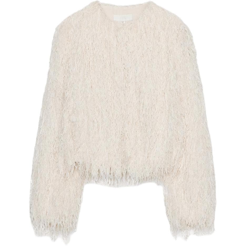 Куртка ZARA Белый Женский Куртка - изображение 1