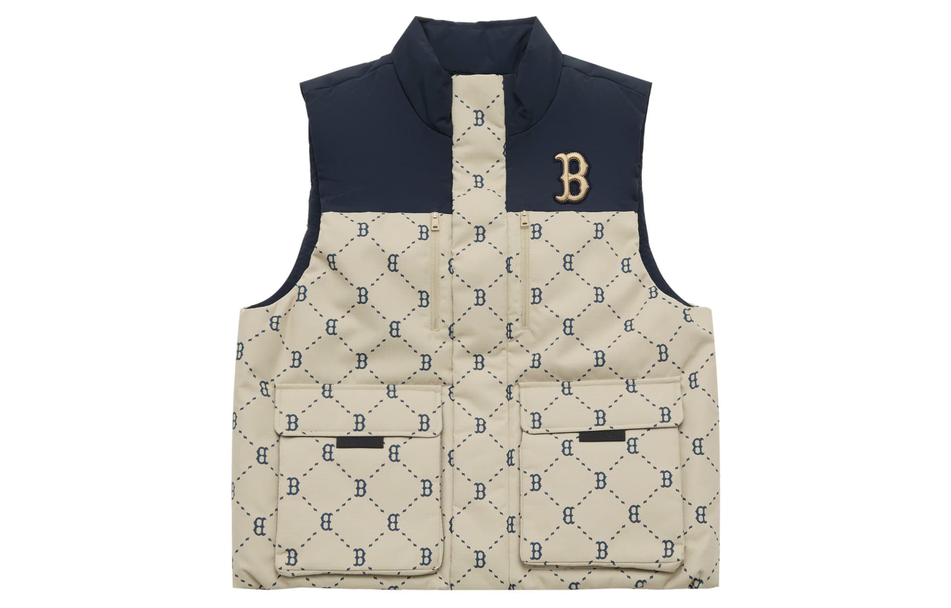 Куртка MLB MONOGRAM Коллекция Boston Red Sox Пуховый жилет Унисекс - изображение 1