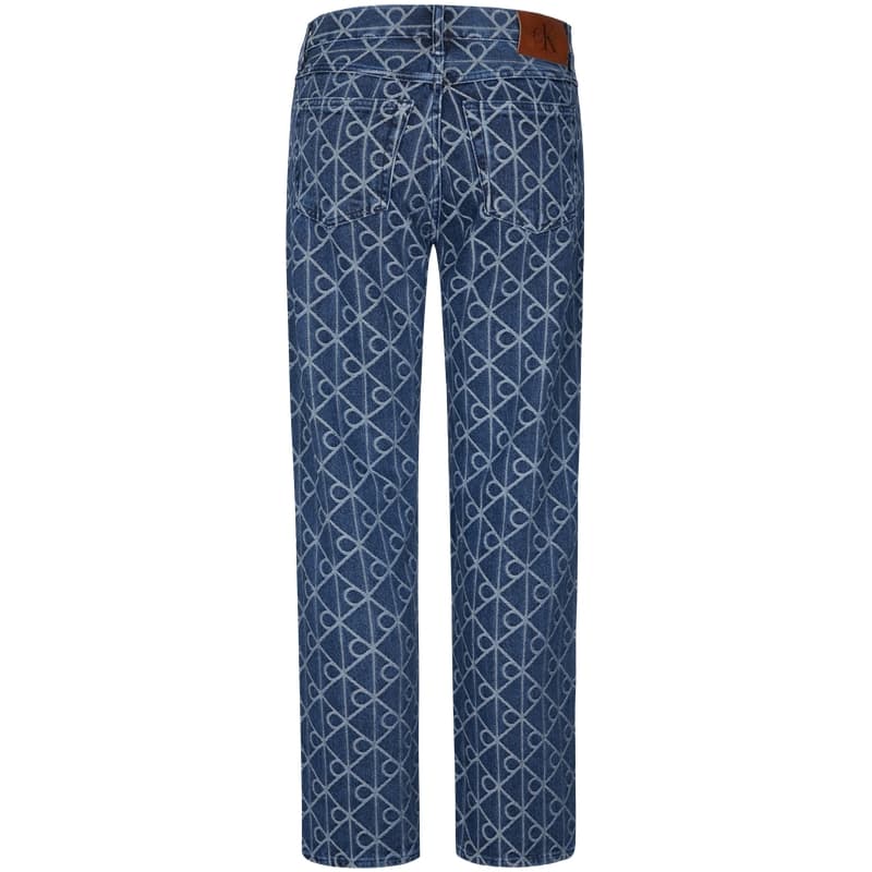 Штаны Calvin Klein Straight Fit 0RM Джинсы Blue Men's Jeans - изображение 2