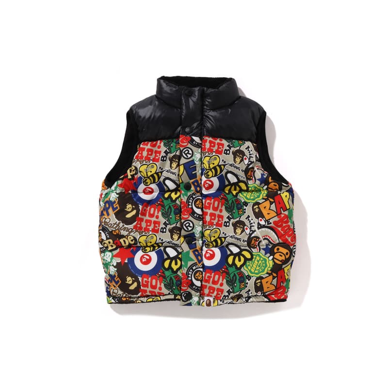 A BATHING APE Пуховый жилет FW25 для детей 3-7 лет - изображение 1