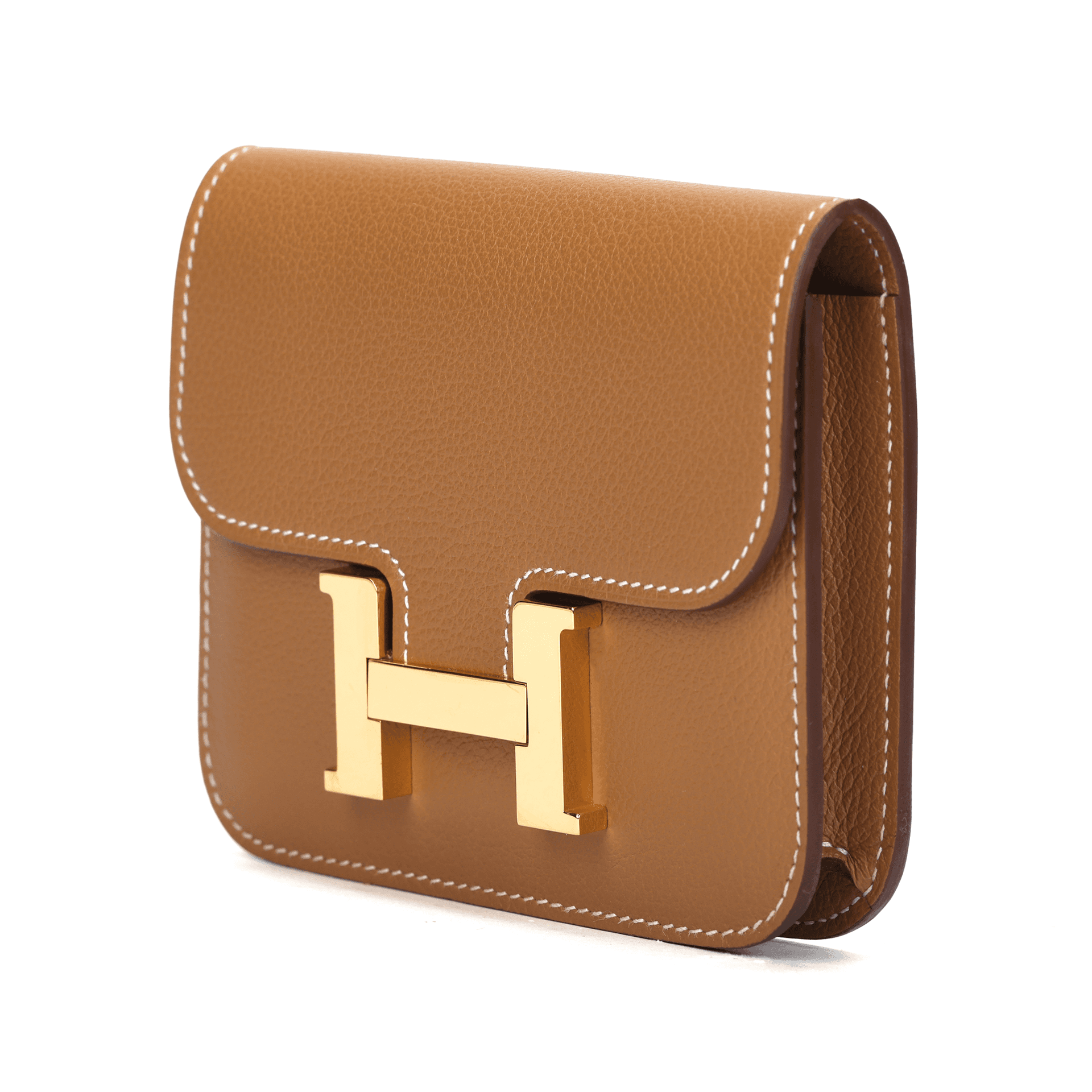 Поясная сумка HERMES Constance Slim Evercolor 37 Gold - изображение 6