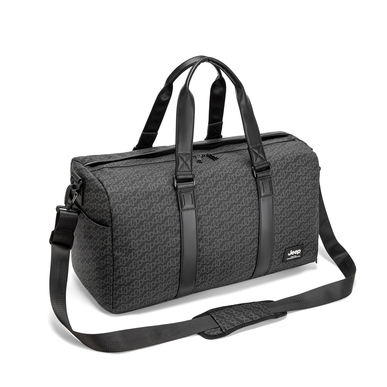 Спортивная сумка Jeep 29L PU (полиуретан) дорожная сумка унисекс черная - изображение 2