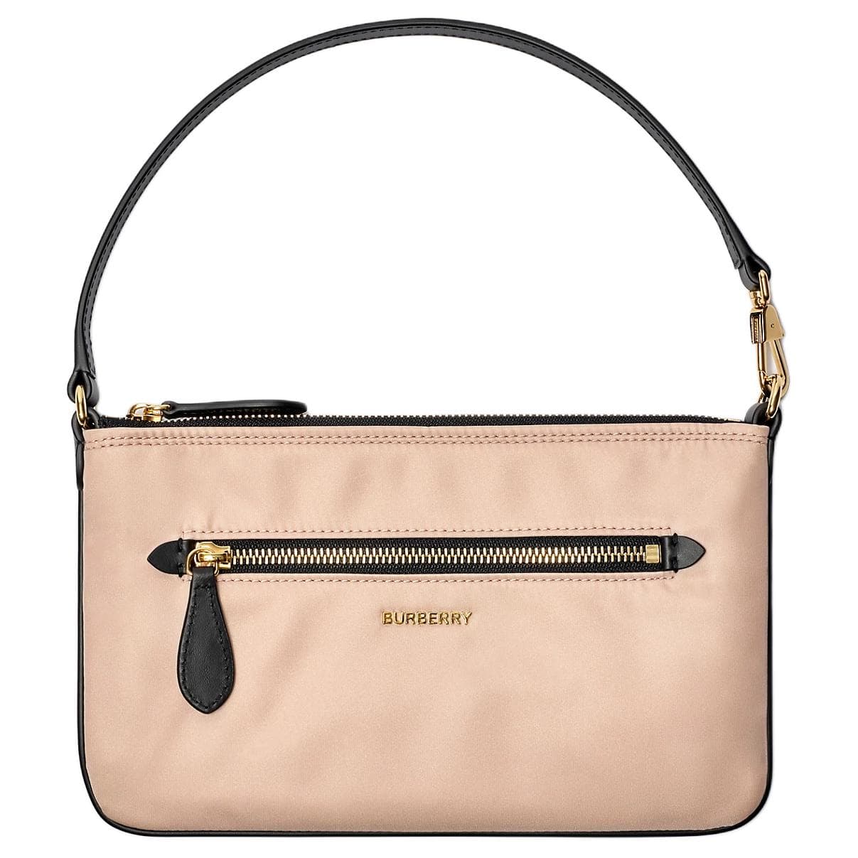 Мини-сумка Burberry Nylon Zip Pouch Leather Top Handle Zip Closure Exterior Zip Pocket - изображение 1