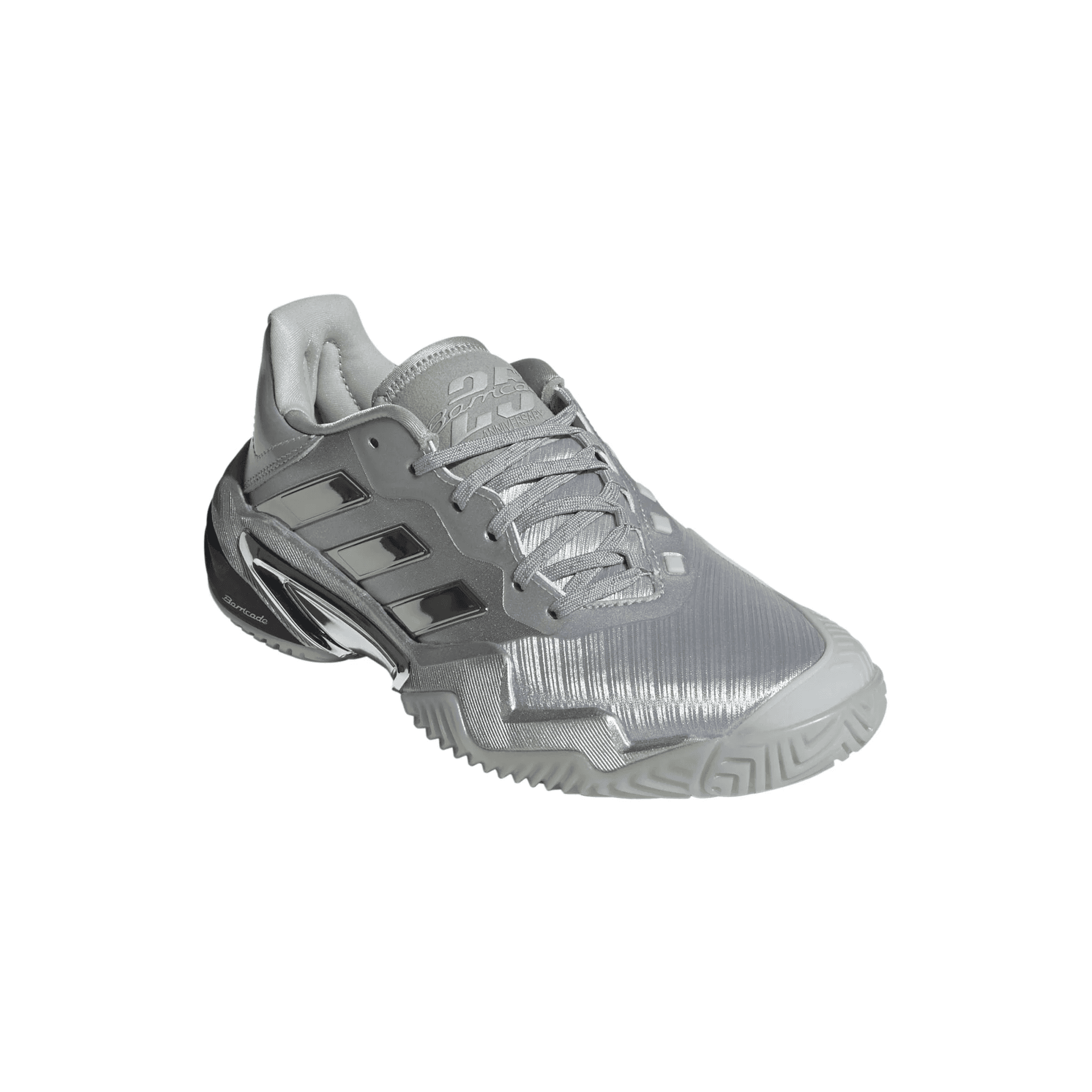 Кроссовки для тенниса Adidas Barricade 13 Ткань Низкие Теннисные Кроссовки Мужские Серебристо-Серые - изображение 3