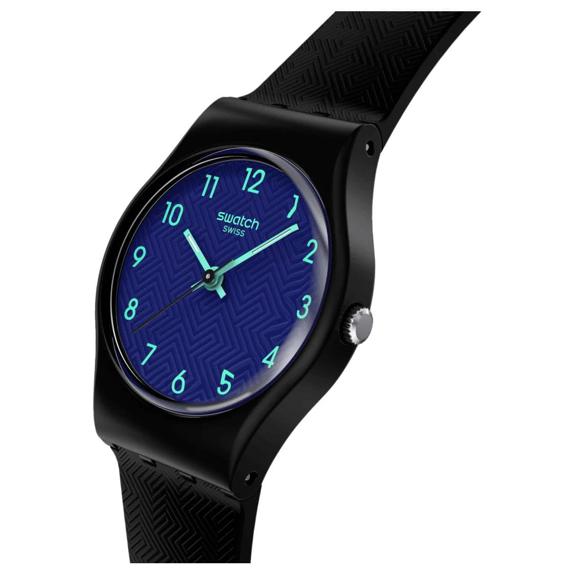 Часы Swatch Essentials Кварцевый механизм 30 м водонепроницаемость женские часы 25*31,4 мм синий циферблат - изображение 2