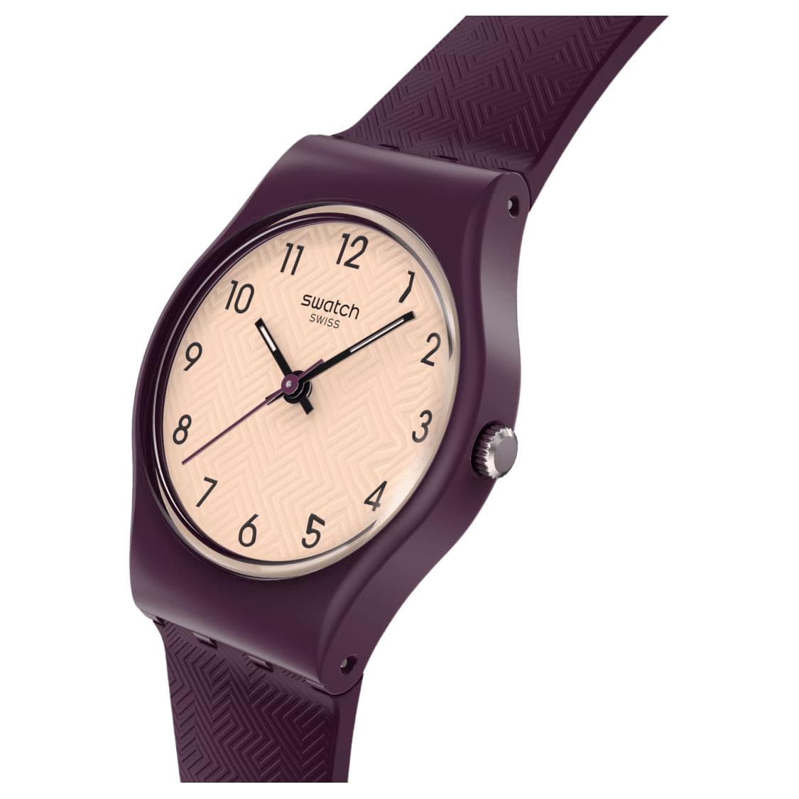 Часы Swatch Essentials Кварцевый механизм 30 м водонепроницаемость женские часы 25*31,4 мм бежевый циферблат - изображение 3