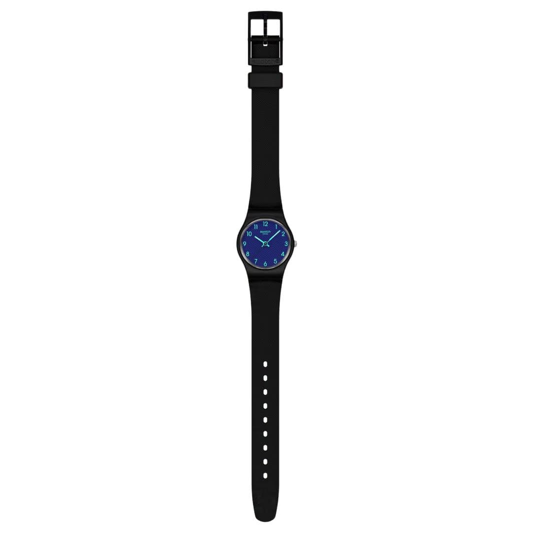 Часы Swatch Essentials Кварцевый механизм 30 м водонепроницаемость женские часы 25*31,4 мм синий циферблат - изображение 3