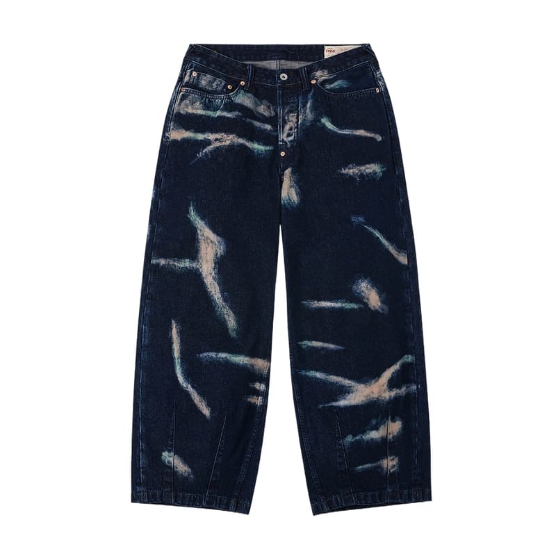 Штаны EVISU Джинсовый Синий Мужские Джинсы - изображение 2
