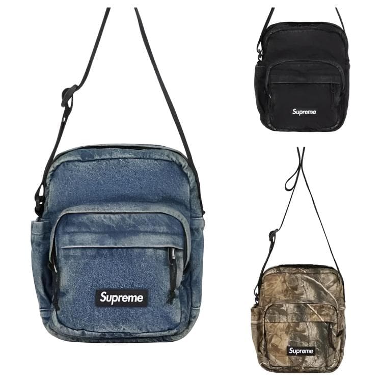 Мини-сумка Supreme Denim Shoulder Bag Unisex Blue Supreme Деним Плечевая Сумка Унисекс Синяя - изображение 3