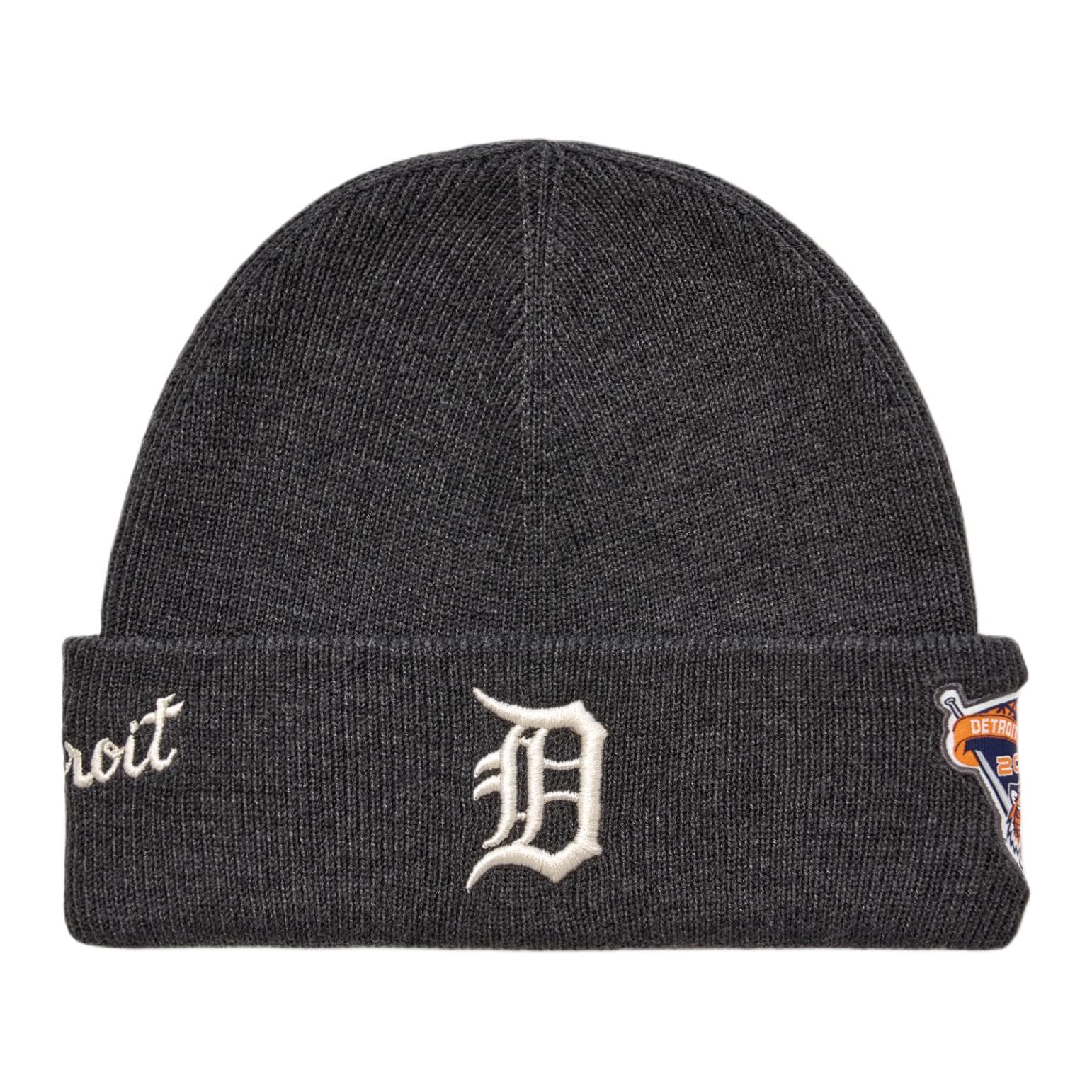 Шапка MLB Detroit Tigers Полиэстеровая шапка-бини унисекс темно-серого цвета - изображение 1