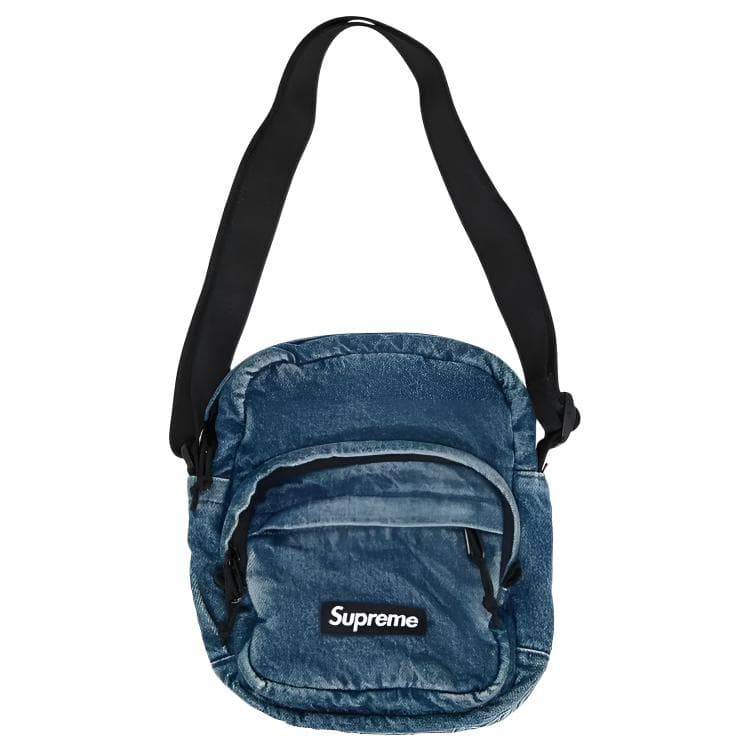 Мини-сумка Supreme Denim Shoulder Bag Unisex Blue Supreme Деним Плечевая Сумка Унисекс Синяя - изображение 2
