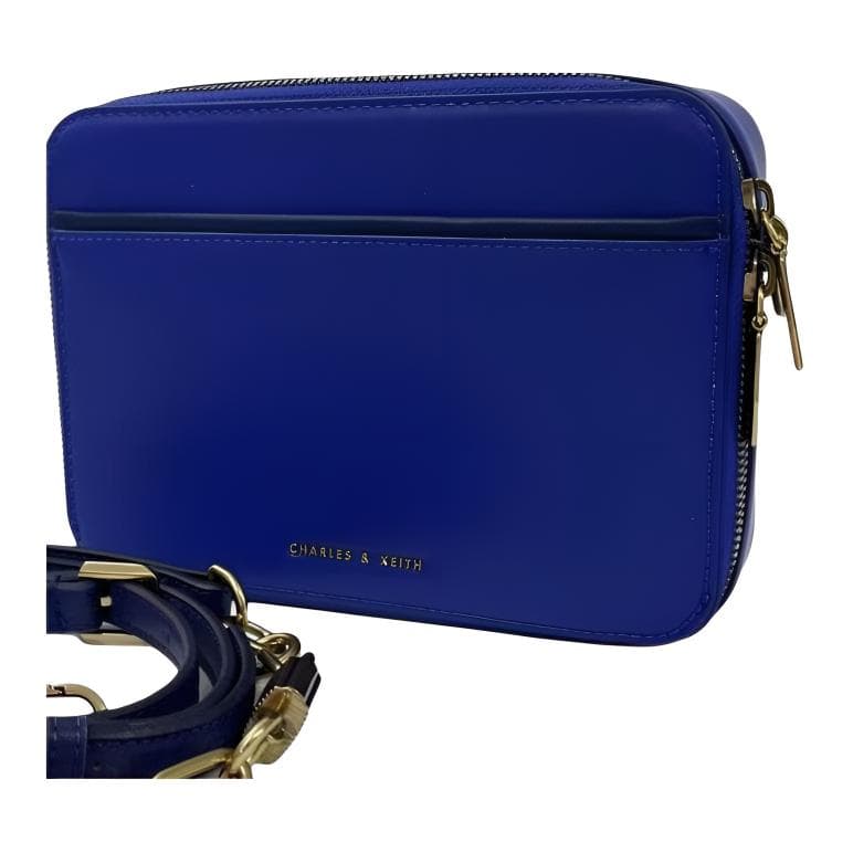 Мини-сумка CHARLES KEITH Сумка через плечо Сумка на плечо Женская Кобальтовый синий - изображение 4