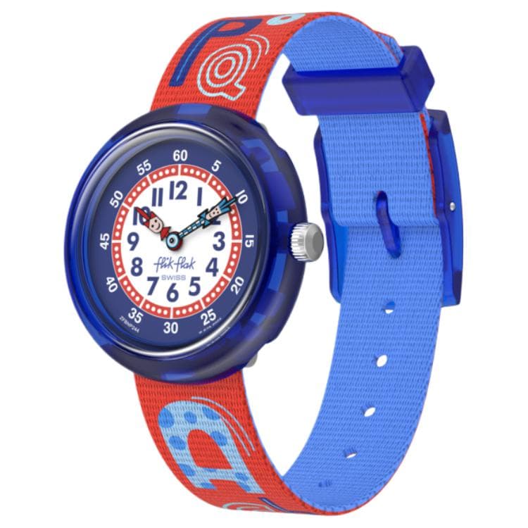 Часы SWATCH Flik Flak Кварцевый механизм Детские часы 31,85*30,6 мм Белый циферблат Био-основанный материал Корпус часов - изображение 1