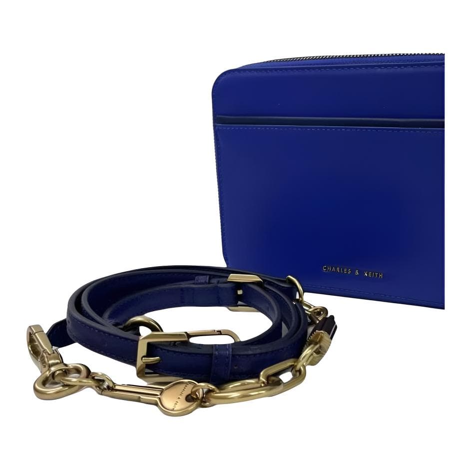 Мини-сумка CHARLES KEITH Сумка через плечо Сумка на плечо Женская Кобальтовый синий - изображение 5