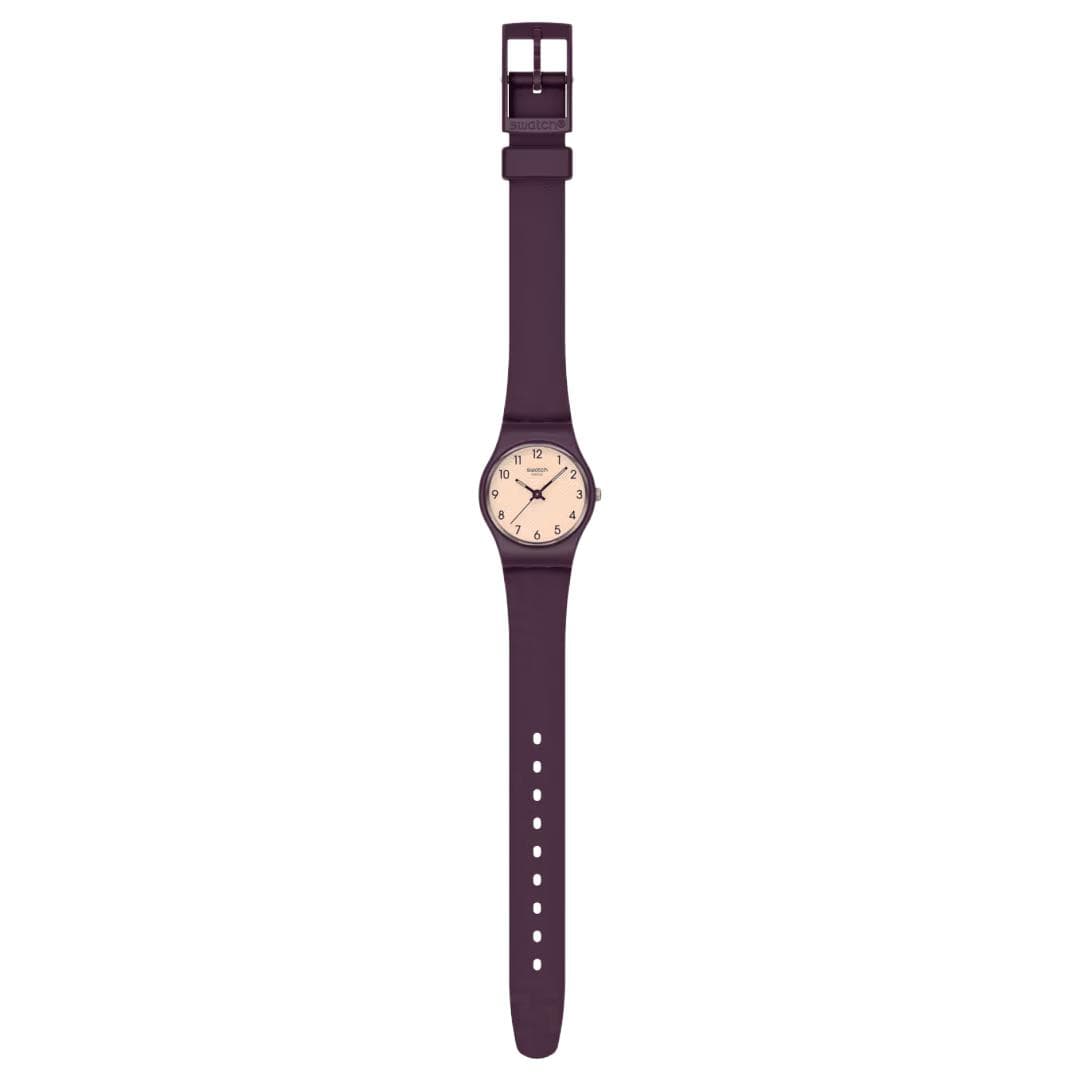 Часы Swatch Essentials Кварцевый механизм 30 м водонепроницаемость женские часы 25*31,4 мм бежевый циферблат - изображение 2