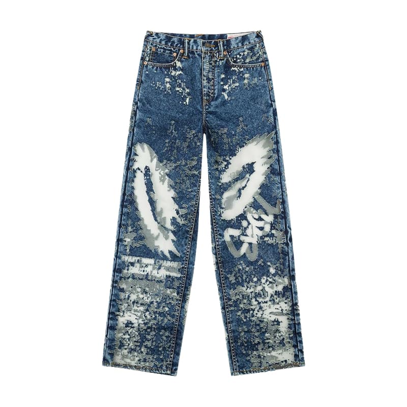 Джинсы EVISU Джинсовый Синий Женские Джинсы - изображение 2