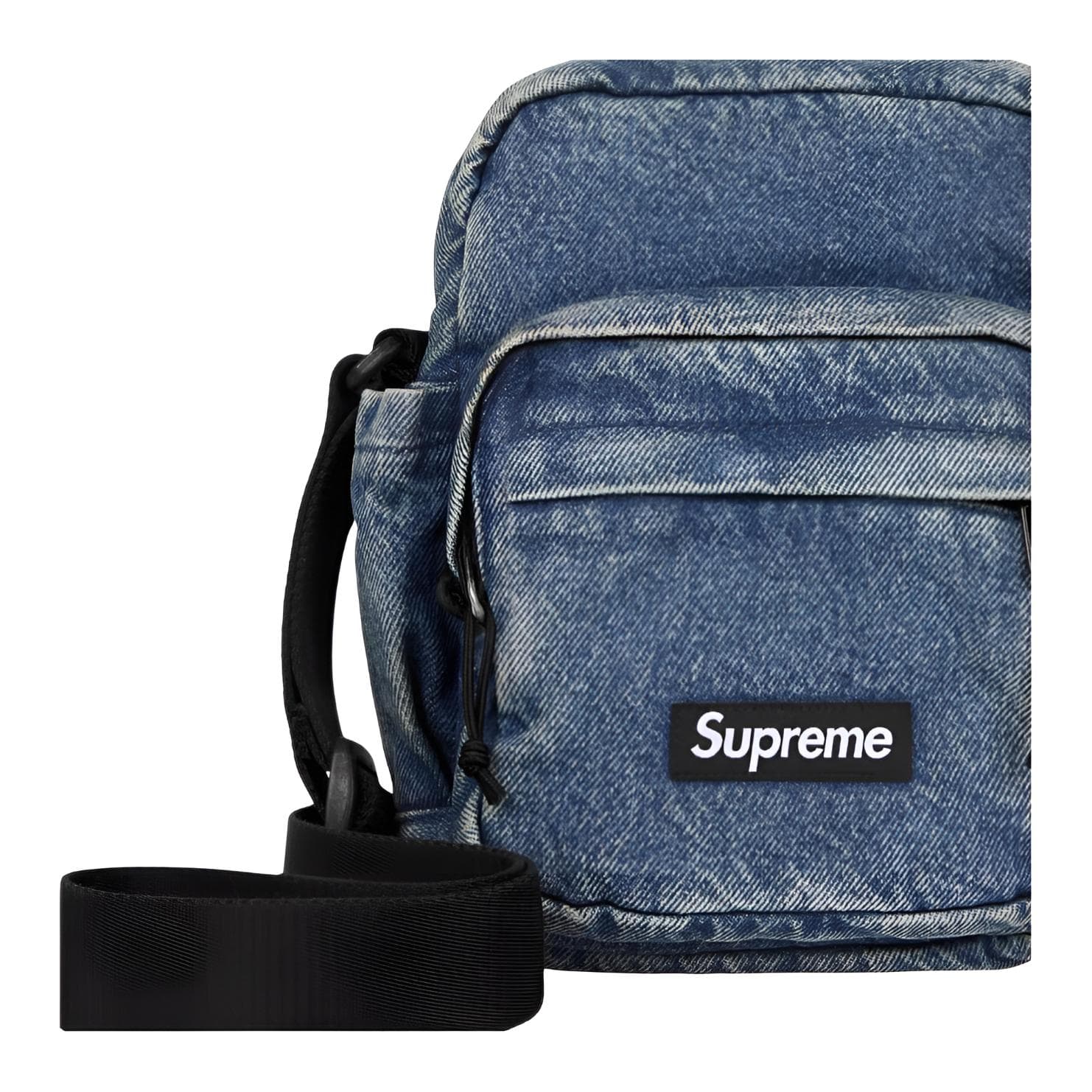Мини-сумка Supreme Denim Shoulder Bag Unisex Blue Supreme Деним Плечевая Сумка Унисекс Синяя - изображение 4