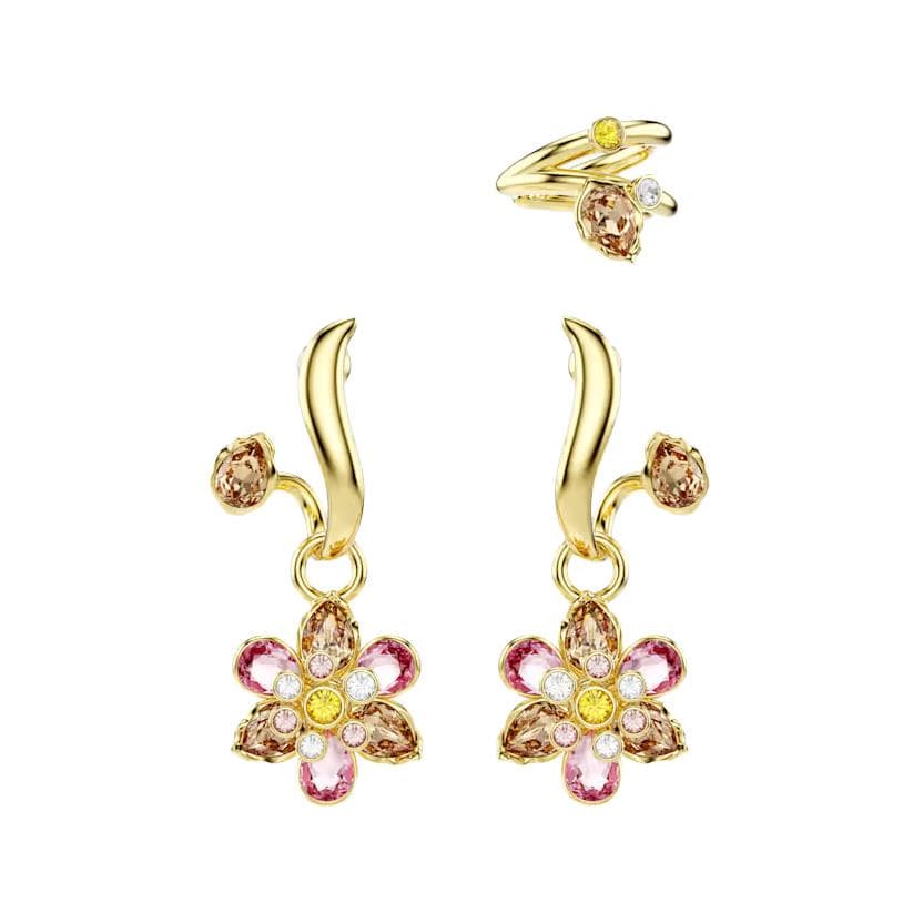 Серьги Swarovski Idyllia Серьги-кольца Искусственный кристалл Женский Золото - изображение 1