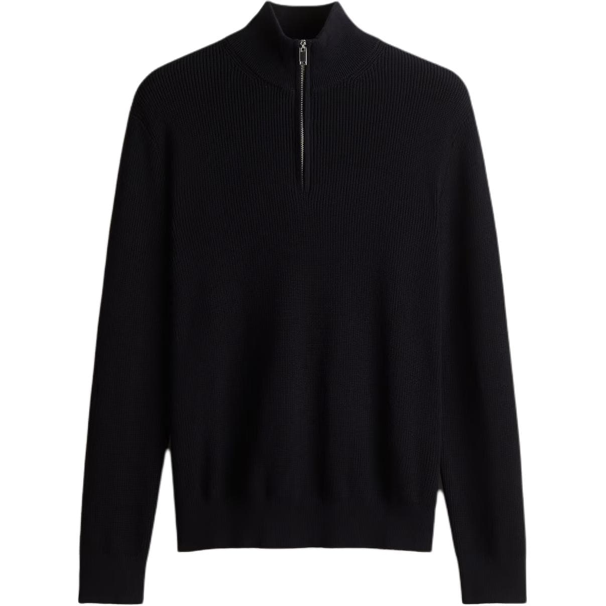Кофта H&M Мягкий и удобный однотонный свитер с воротником-стойкой и длинными рукавами для мужчин - изображение 1
