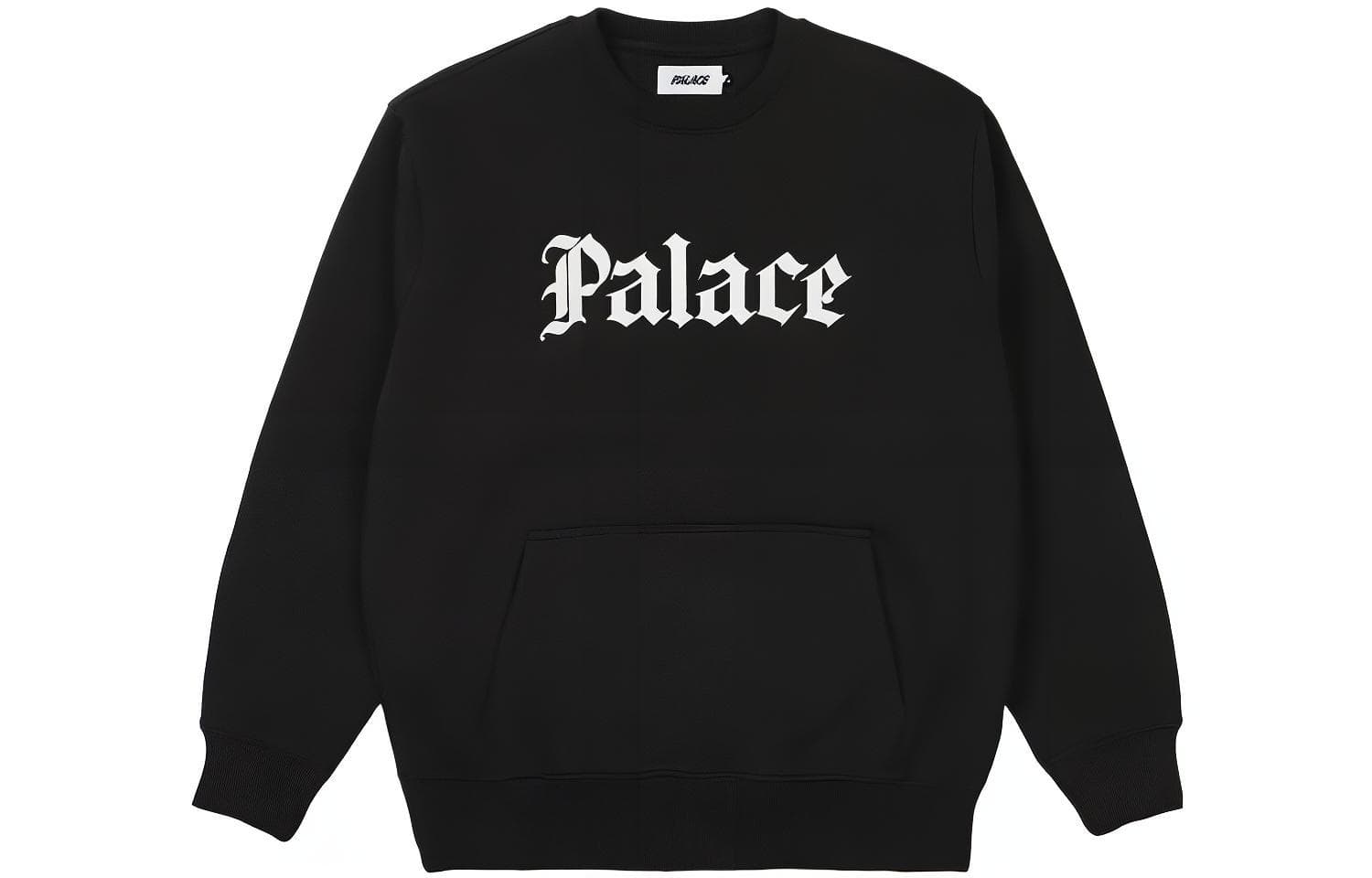 Худи PALACE FW22 Ye Olde Crew Grey Black Logo - изображение 1